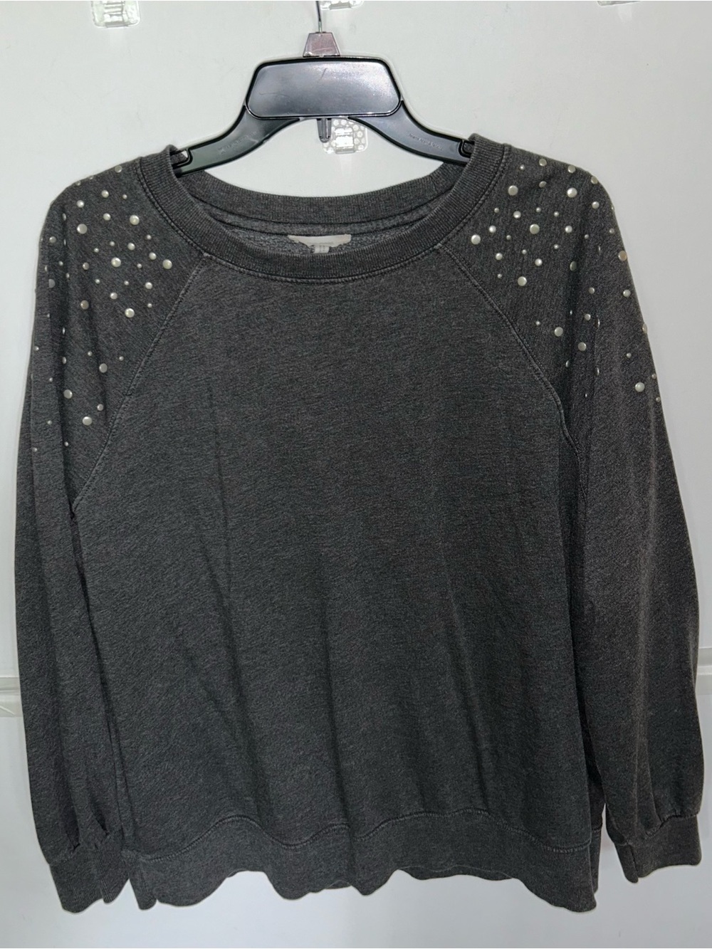 Maurices stud accent Charcoal Women's Sweatshirt